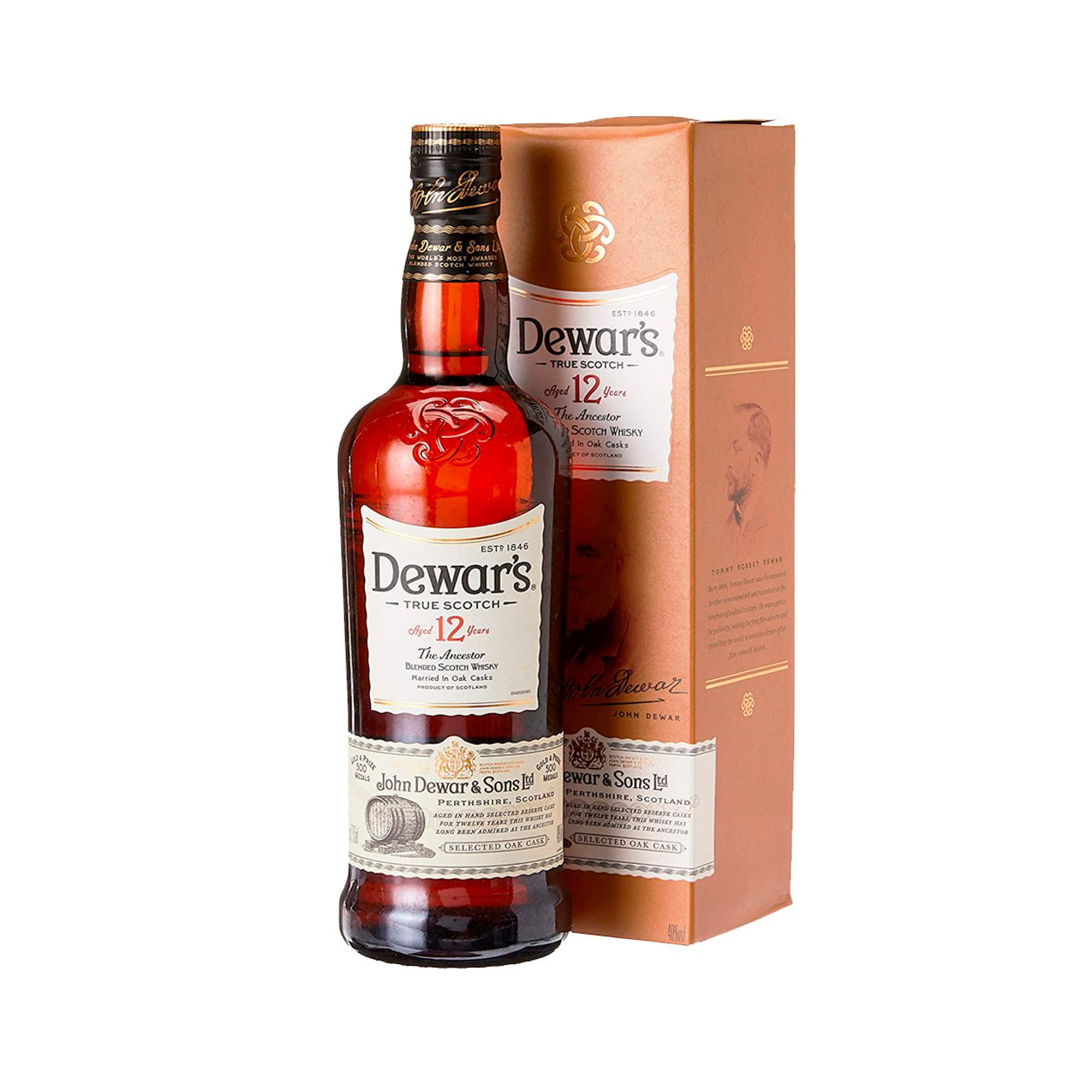 Whisky Dewars 12 años