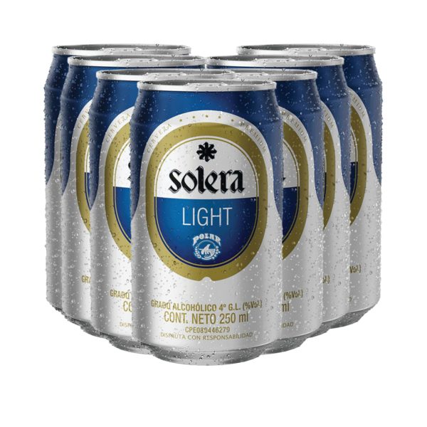 Cerveza Solera Light Lata 250ML x 12 Unidades