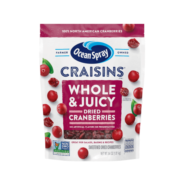 OceanSpray Whole & Juicy Dried Cranberries 1.8KG