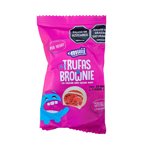 Muii Trufas de Brownie Red Velvet 60G